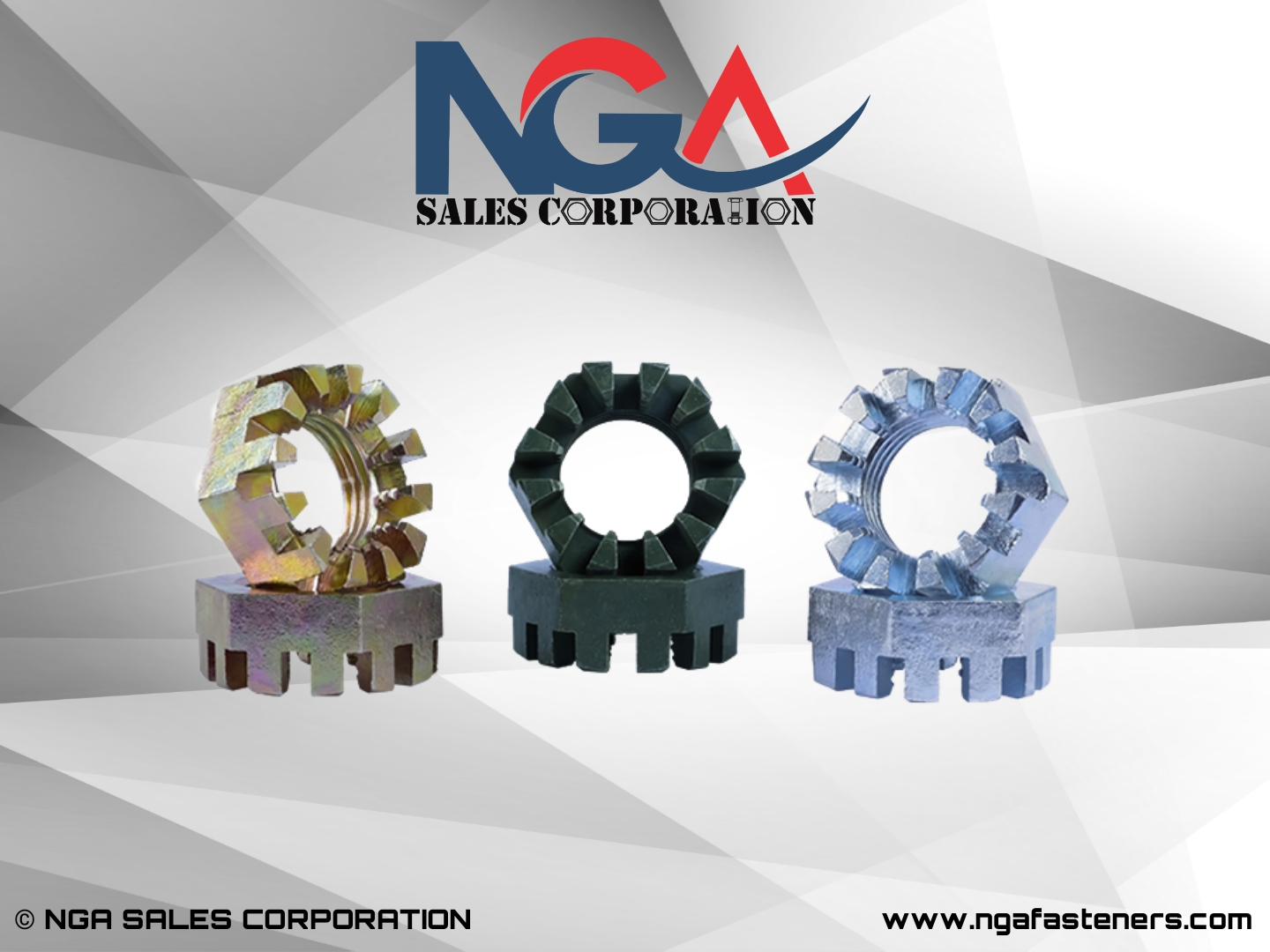 Slotted Nuts by NGA SALES CORPORATION - Ludhiana, Punjab, INDIA.